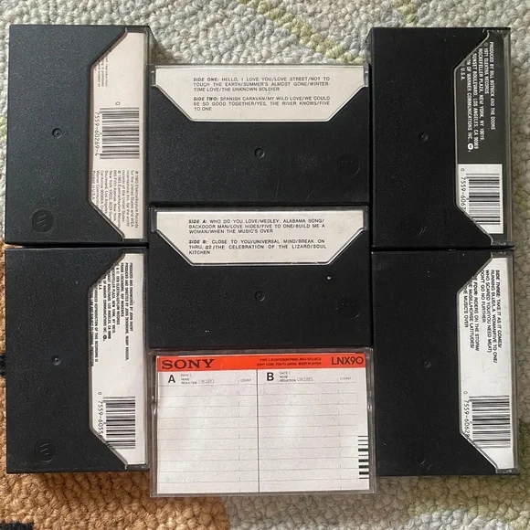 The Doors I Lot of 7 Cassette Tapes Late-1960s to Early-1980s